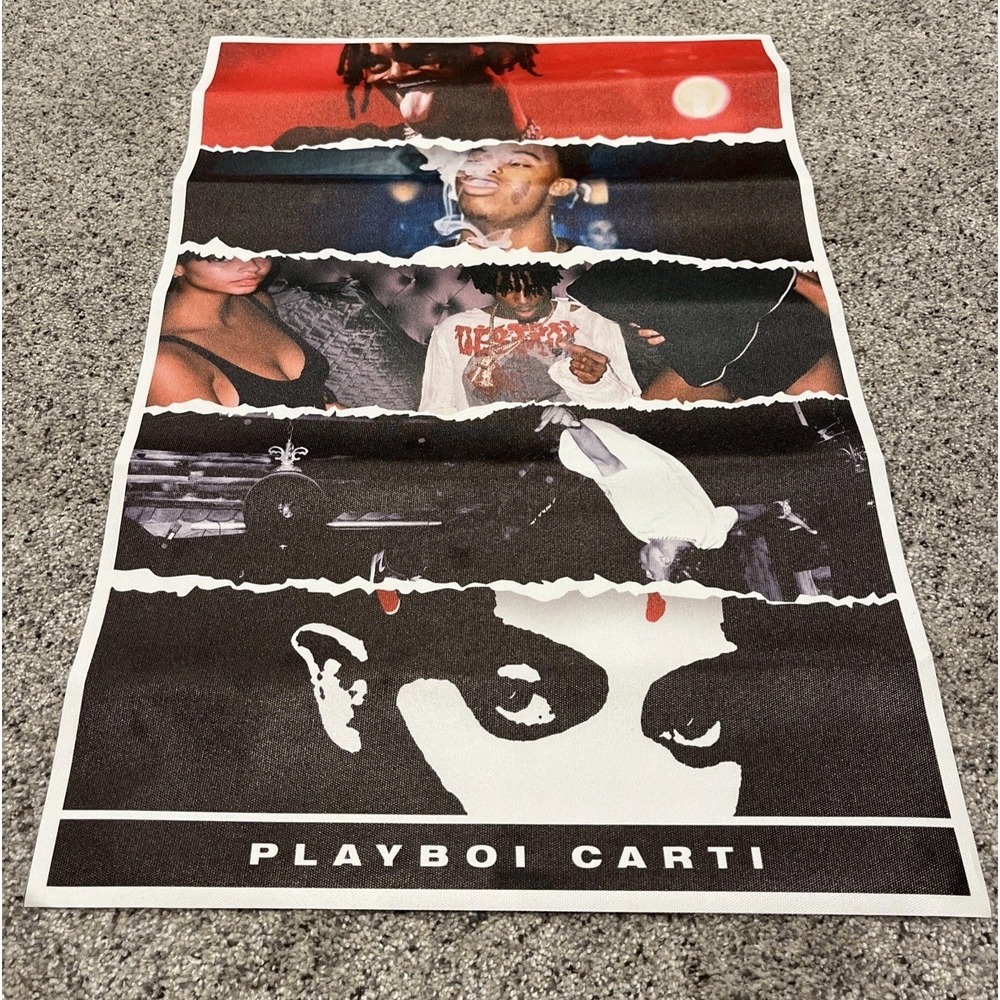 Playboi Carti 16x24 Poster Unframed Canvas Material
